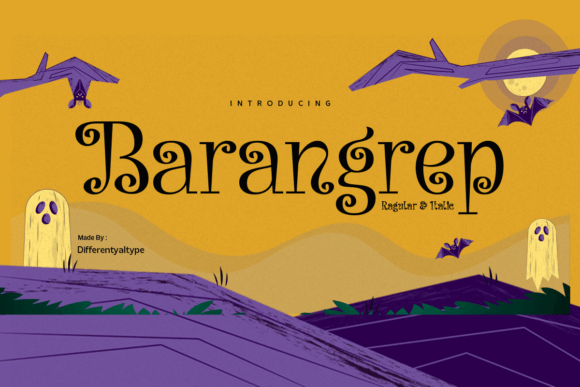 Barangrep: A Hauntingly Beautiful Display Font for Crafters