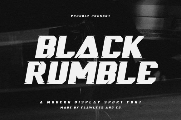 Black Rumble: A Bold Racing Font for Impactful Web Design