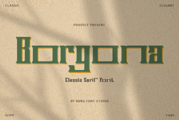 Borgona: A Display Font That Commands Attention