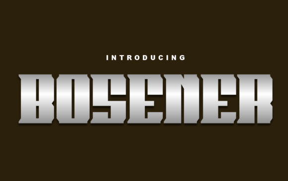 Bosener: A Blocky Display Font That Commands Attention in Campaigns
