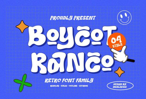 Boycot Ranco: A Retro-Playful Display Font That Elevates Real Business Branding