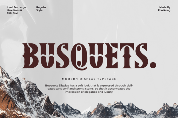 Busquets: A Display Typeface That Elevates Digital Branding