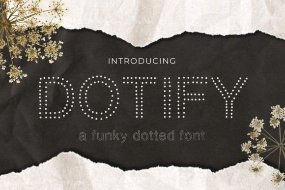 Dotify: The Dotted Outline Display Font for Bold Campaigns