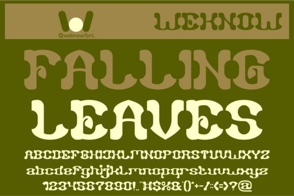 Falling Leaves: A Display Font That Makes Your Brand Feel Intentional