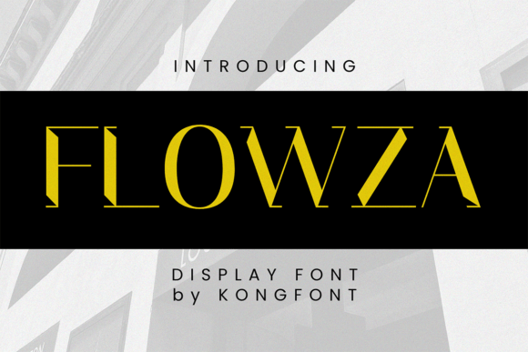 Flowza: A Display Font That Makes Your Brand Feel Intentional