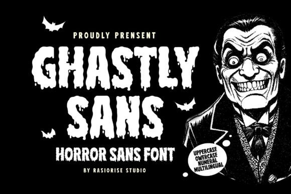 Ghastly Sans: A Bold Display Font for Spooky Digital Branding