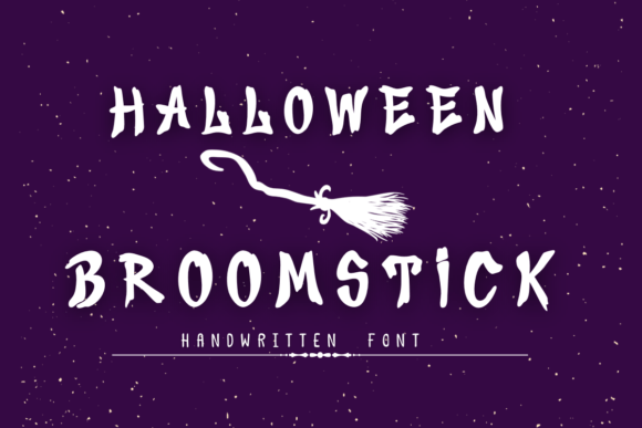 Halloween Broomstick: A Playful Display Font for Crafters