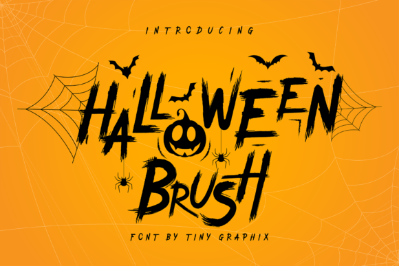 Halloween Brush: A Haunting Display Font for Marketers