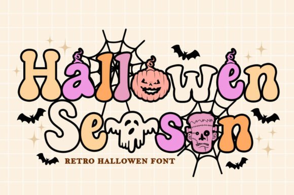 Hallowen Season: A Playful Retro Display Font for Halloween Branding