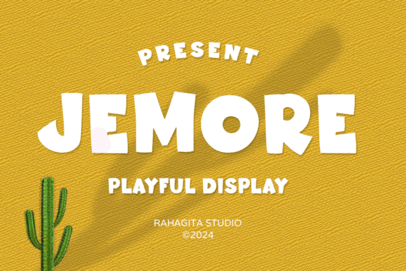 Jemore: A Playful, Polished Display Font for Small Business Branding