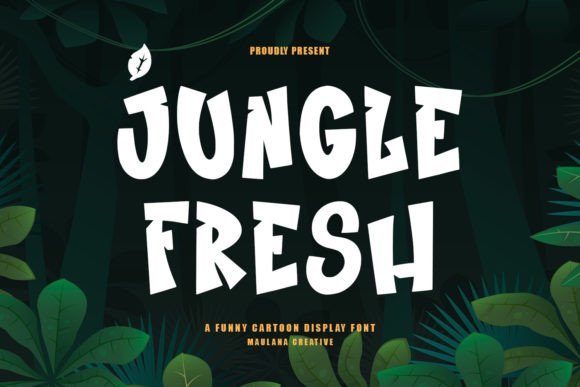 Jungle Fresh: A Playful Display Font for Digital Brands