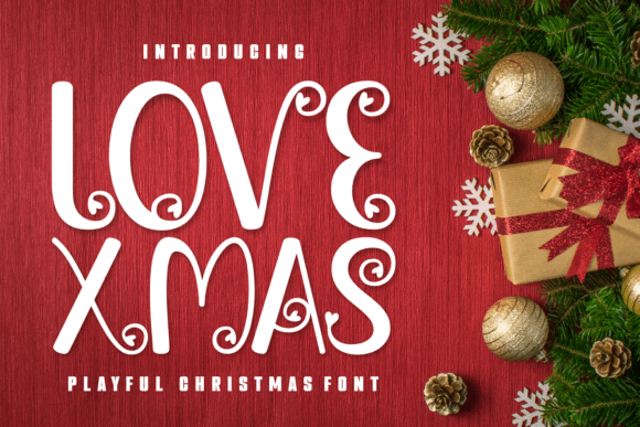 Love Xmas: A Festive Display Font That Delivers Joy—Not Clutter