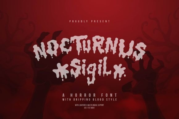 Nocturnus Sigil: A Spooky Display Font That Makes Handmade Goods Feel Hauntingly Real