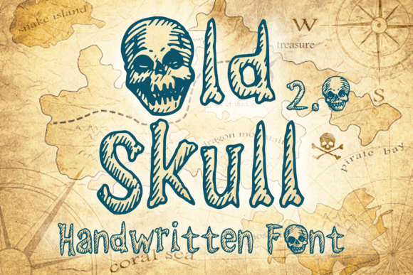 Old Skull 2.0: A Vintage Display Font That Feels Like Hand-Drawn Magic