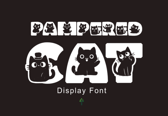Pampered Cat: A Whimsical Display Font for Joyful Digital Branding