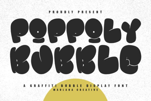 Poppoly Bubble: A Playful Display Font for Editorial Charm