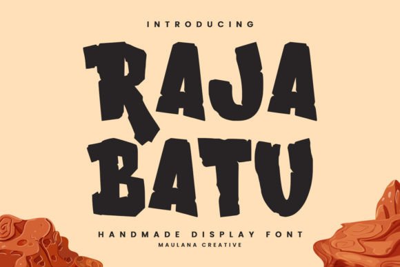 Raja Batu: A Charming Display Font for Small Business Branding