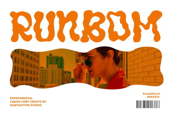 Runbom: A Liquid Display Font for Editorial Calm