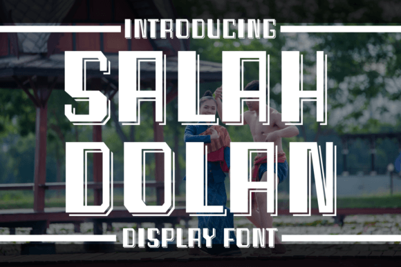Salah Dolan: A Playful Display Font That Makes Handmade Goods Shine