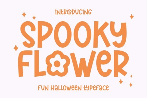 Spooky Flower: A Display Font with Whimsical Heart