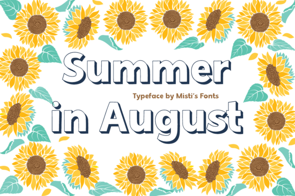 Summer in August: A Sunny Outline Sans Serif for Display