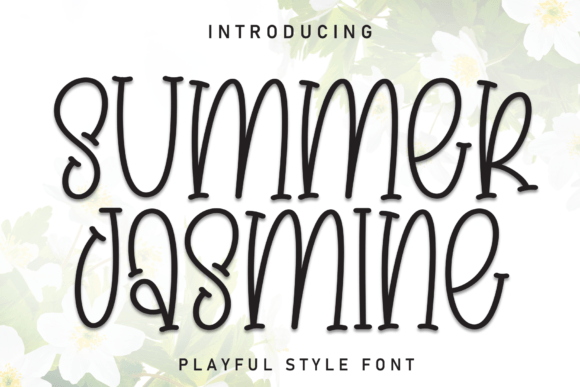 Summer Jasmine: A Display Font That Makes Your Headlines Pop