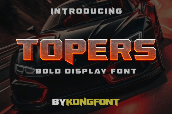 Topers: A Bold Display Font for Scroll-Stopping Marketing