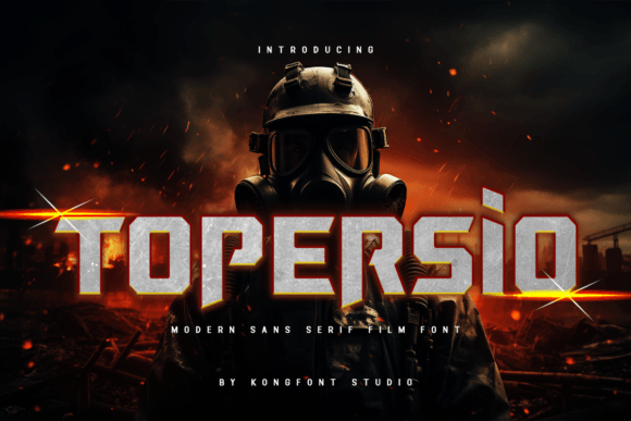 Topersio: A Bold, Geometric Display Font for Editorial Impact